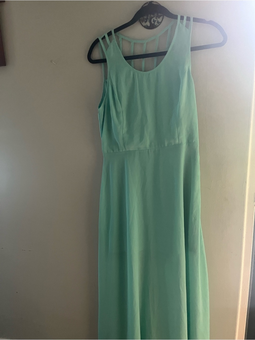Lush Mint Green Strappy-Back Maxi Dress